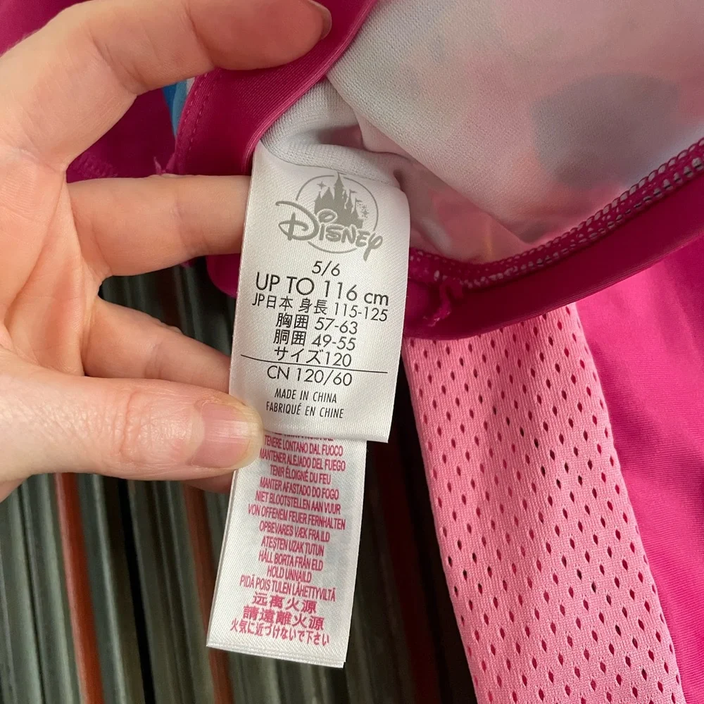 Stitch 3 PC Rash Guard Swimsuit Set Girl Size 5/6 - Picture 8 of 12